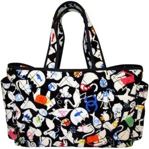 CHANEL Terry Cotton Baby Animals Diaper Beach Tote